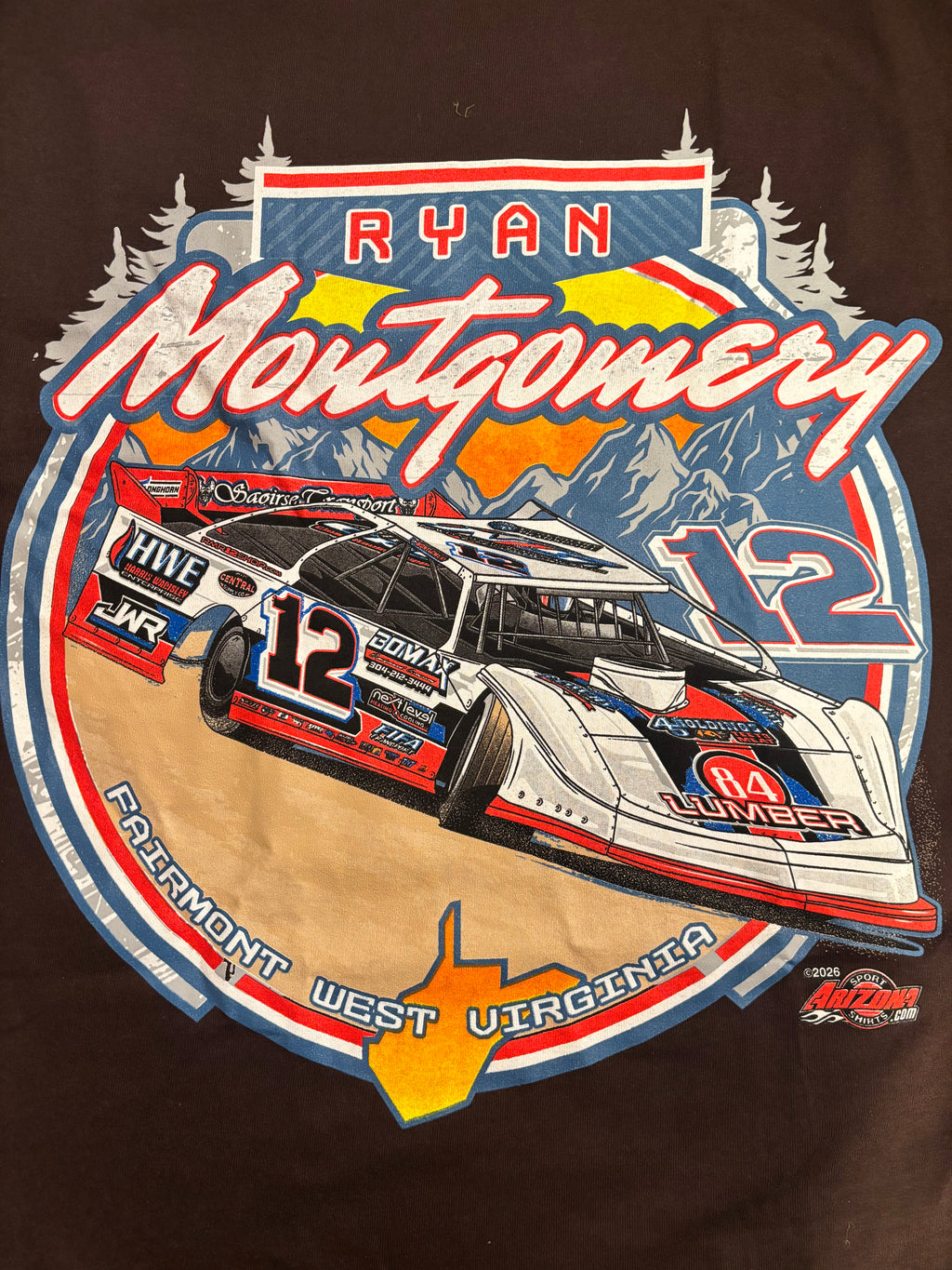 Country Roads RMR x JWR  [Dark Chocolate Brown TSHIRT]