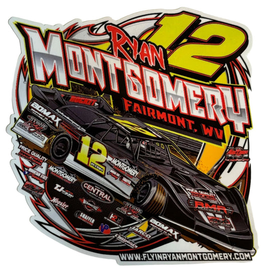 12 Flying Ryan Montgomery Racing Decal [8D]