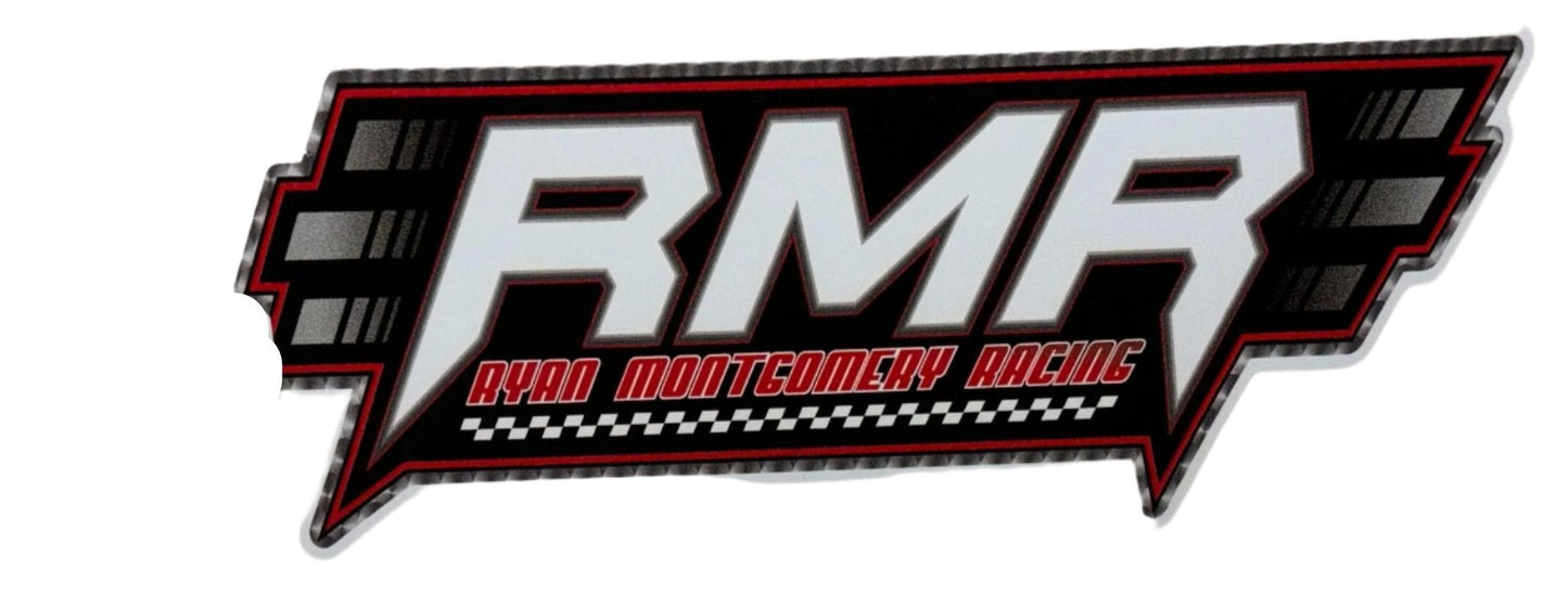 RMR Logo Decal - White Letters [13D]