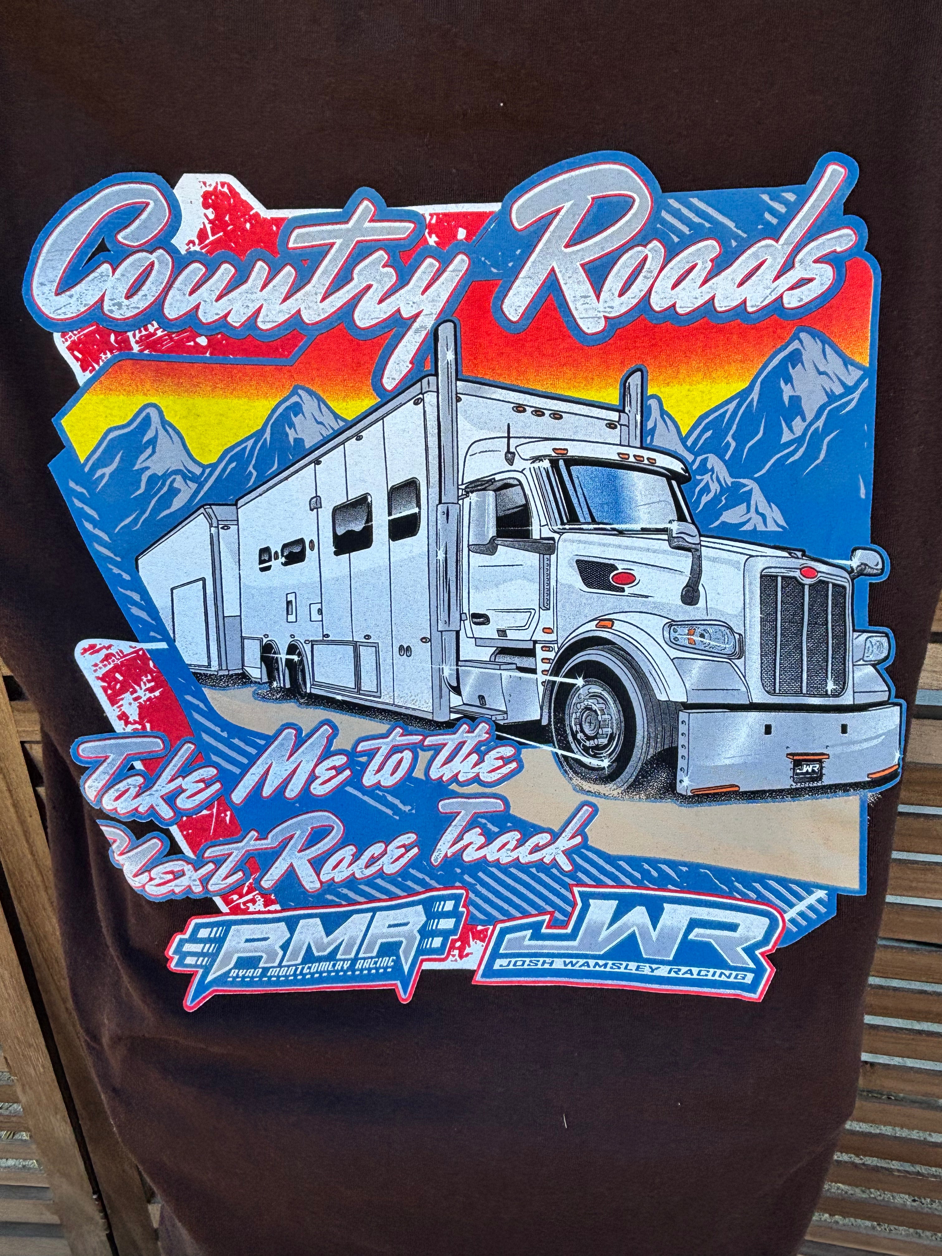 Country Roads RMR x JWR  [Dark Chocolate Brown TSHIRT Youth]