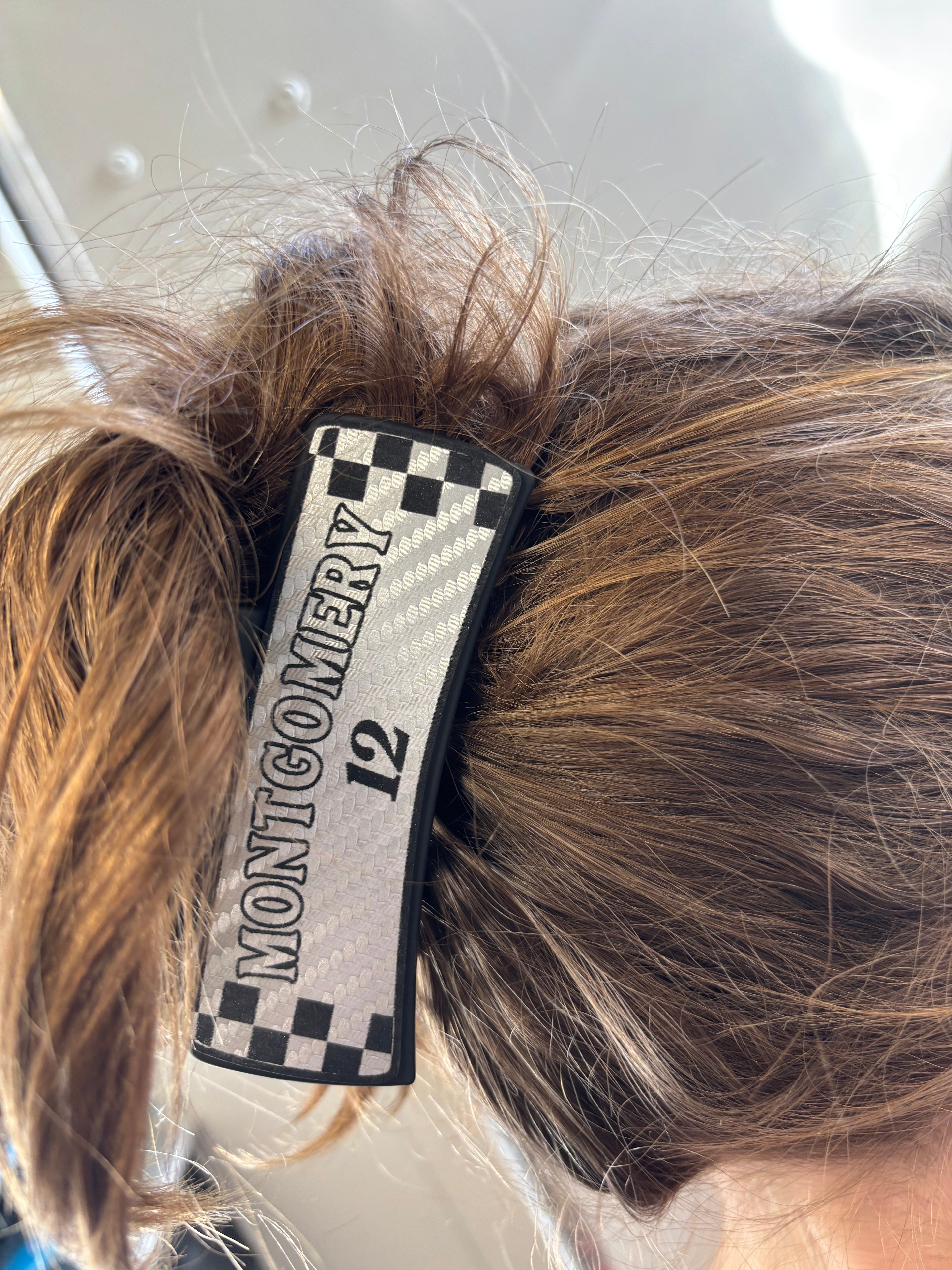 Montgomery 12 Hair Claw Clip (Silver)